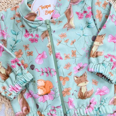 Conj. Jaqueta e Calça Floresta Encantada - Verde